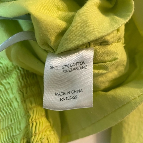 Lovers and Friends Delilah Crop Long Sleeve Lime Green Top Size Medium - Picture 4 of 9